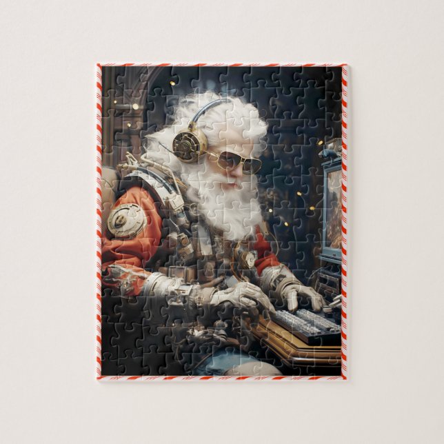 Cyberpunk Christmas Puzzle (Vertical)