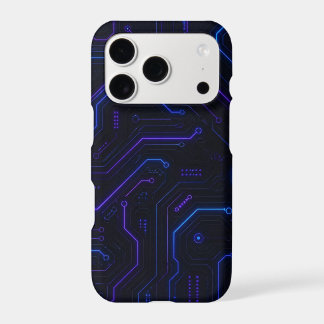 Cyberpunk Circuit Board Neon Phone Case IPHONE 18