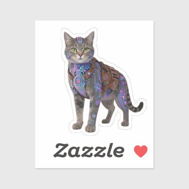 Cyberpunk Circuit Cat – Neon Tech Beast (Sheet)