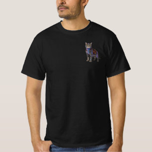 Cyberpunk Circuit Cat – Neon Tech Beast T-Shirt