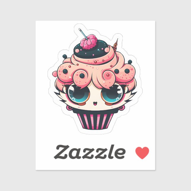 Cyberpunk Cupcakes Sticker (Sheet)