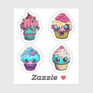 Cyberpunk Cupcakes Sticker Pack 3