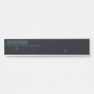 Cyberpunk Developer Acrylic Desk Name Plate Pers