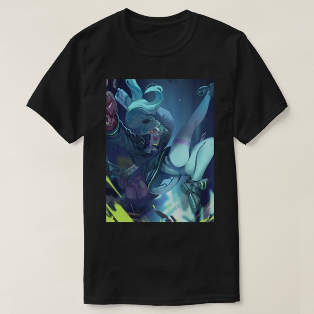 Cyberpunk Edgerunners Rebecca     T-Shirt (Design Front)