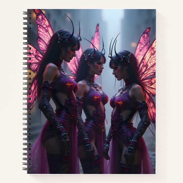 Cyberpunk Faeries notebook (Front)