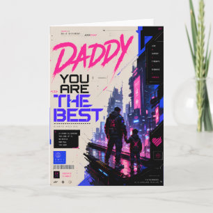 Cyberpunk Father’s Day Greeting Card