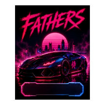 Cyberpunk Father Supercar Poster