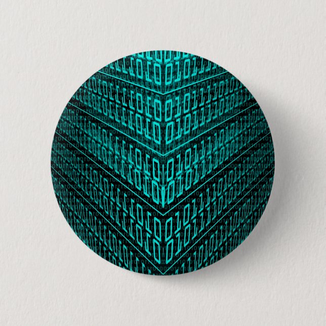 Cyberpunk Futuristic Computer Technology Circuit 6 Cm Round Badge (Front)
