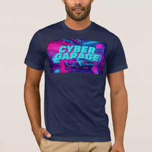 Cyberpunk Garage Retro Car Synthwave Neon T-Shirt