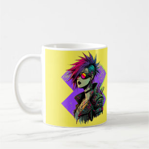 Cyberpunk Girl Coffee Mug