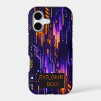 Cyberpunk Glitch Neon iPhone Case