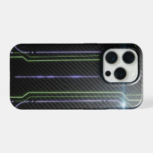 Cyberpunk Glow iPhone 15 Pro Sticker - Electric Ne