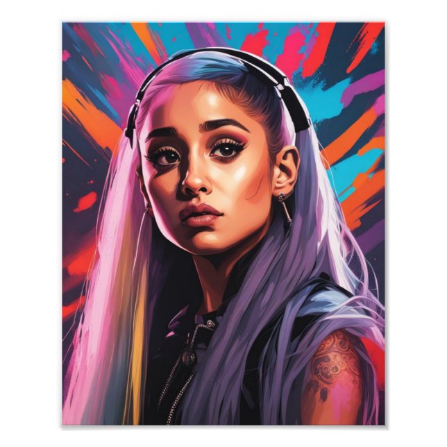 Cyberpunk Grande Portrait Photo Print (Front)