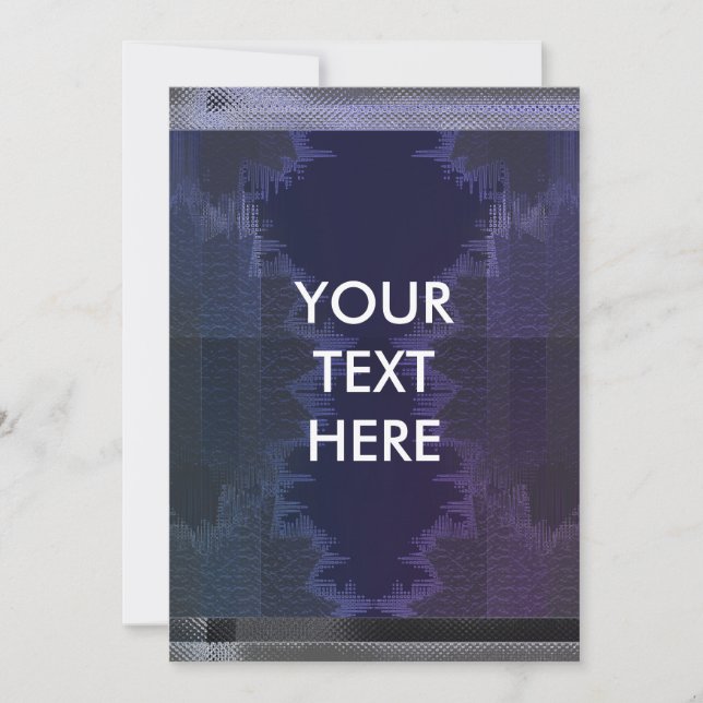 Cyberpunk Grunge Blank Card | Gritty Futuristic (Front)