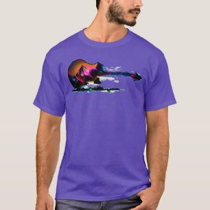 Cyberpunk Guitar Gifts Guitarist Musician Concert T-Shirt