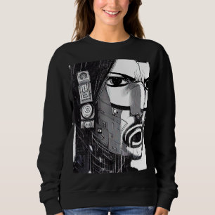 Cyberpunk Hacker Computer Geek design_13 Sweatshirt