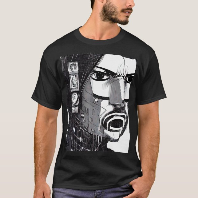 Cyberpunk Hacker Computer Geek design_13 T-Shirt (Front)