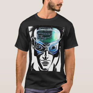 Cyberpunk Hacker Computer Geek design_8 T-Shirt