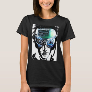 Cyberpunk Hacker Computer Geek design_8 T-Shirt
