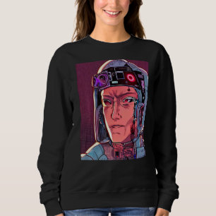 Cyberpunk Hacker Computer Geek design Premium_27 Sweatshirt