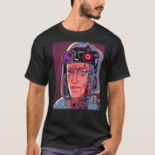 Cyberpunk Hacker Computer Geek design Premium_27 T-Shirt