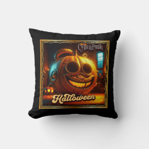 CYBERPUNK HALLOWEEN PUMPKIN CUSHION