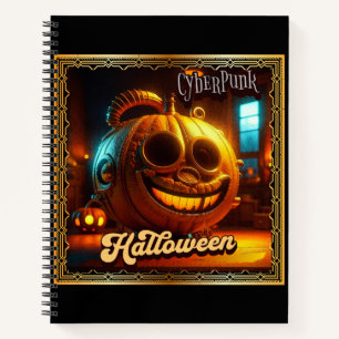 CYBERPUNK HALLOWEEN PUMPKIN NOTEBOOK
