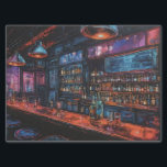 Cyberpunk Ink Painting of a Bar Tissue Paper<br><div class="desc">Cyberpunk Ink Painting of a Bar Tissue Paper.
Cyberpunk is a subgenre of science fiction in a dystopian futuristic setting said to focus on combination of "low-life and high tech".</div>