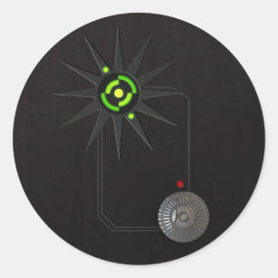 Cyberpunk LED Stickers Round