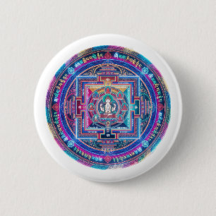 Cyberpunk Mandala 6 Cm Round Badge