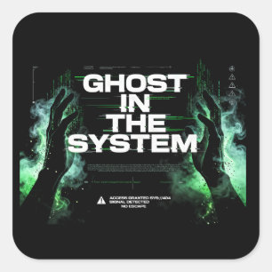 Cyberpunk Matrix Ghost Sticker