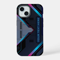 Cyberpunk Mecha Armour Neon Blue Purple Custom Nam