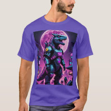 Cyberpunk Mecha Dino Moonlight Tee