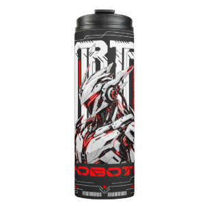 Cyberpunk Mecha Robot -t-shirt Tactical Techwear S Thermal Tumbler