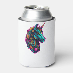 Cyberpunk Metal Unicorn Can Cooler