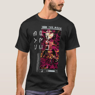 Cyberpunk Moon Tarot Card: Navigating Shadows in t T-Shirt