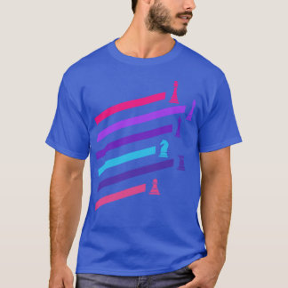 Cyberpunk Neon Chess Pieces T-Shirt