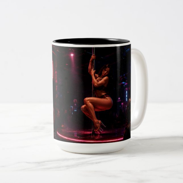 Cyberpunk Night Club Mug – Da Gift Cup (Front Right)