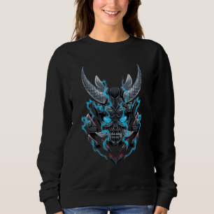 Cyberpunk Oni Demon Japanese Devil 2 Sweatshirt