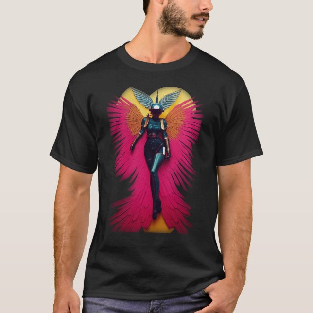 Cyberpunk Polish Winged Hussar Femjoy T-Shirt (Front)