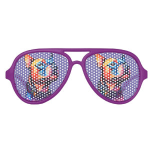 Cyberpunk Punk Style Staffordshire Bull Terrier, Aviator Sunglasses