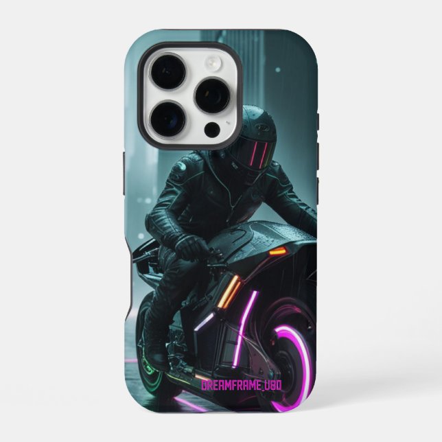 Cyberpunk / Retro Aesthetic Design iPhone Case (Back)