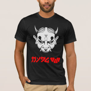Cyberpunk Samurai Demon Hannya Mask  T-Shirt