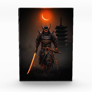 Cyberpunk Samurai Futuristic Warrior Photo Block