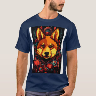 Cyberpunk Shiba Inu Dog Breed T-Shirt