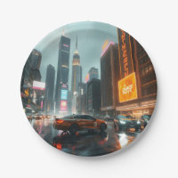 Cyberpunk Skyscrapper City Cars