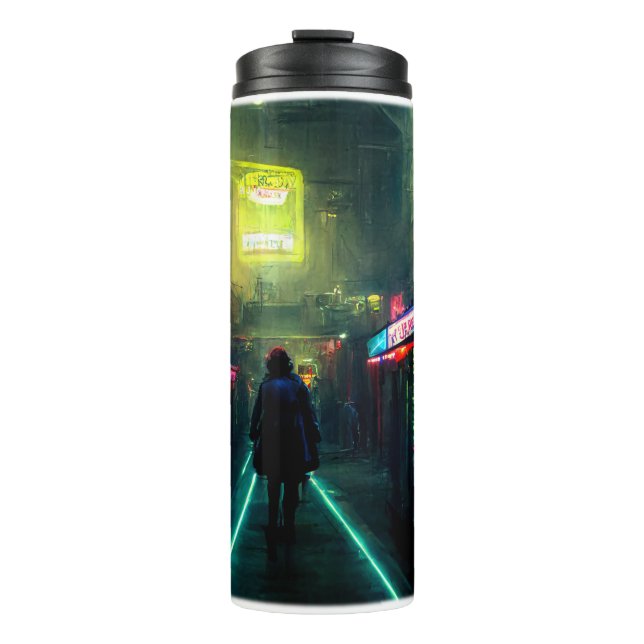 Cyberpunk Street Thermal Tumbler  (Front)