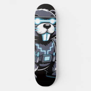 Cyberpunk Tech Beaver Deck Skateboard