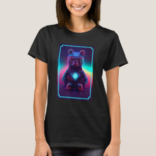 Cyberpunk Teddy Bear Named Sparky Futuristic Sci T-Shirt