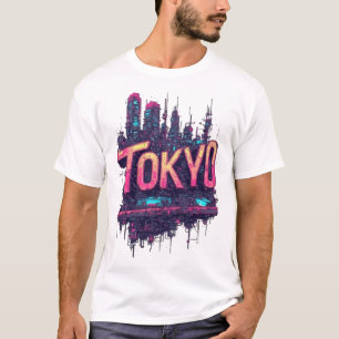 Cyberpunk Tokyo Future City Aesthetic Streetwear T T-Shirt
